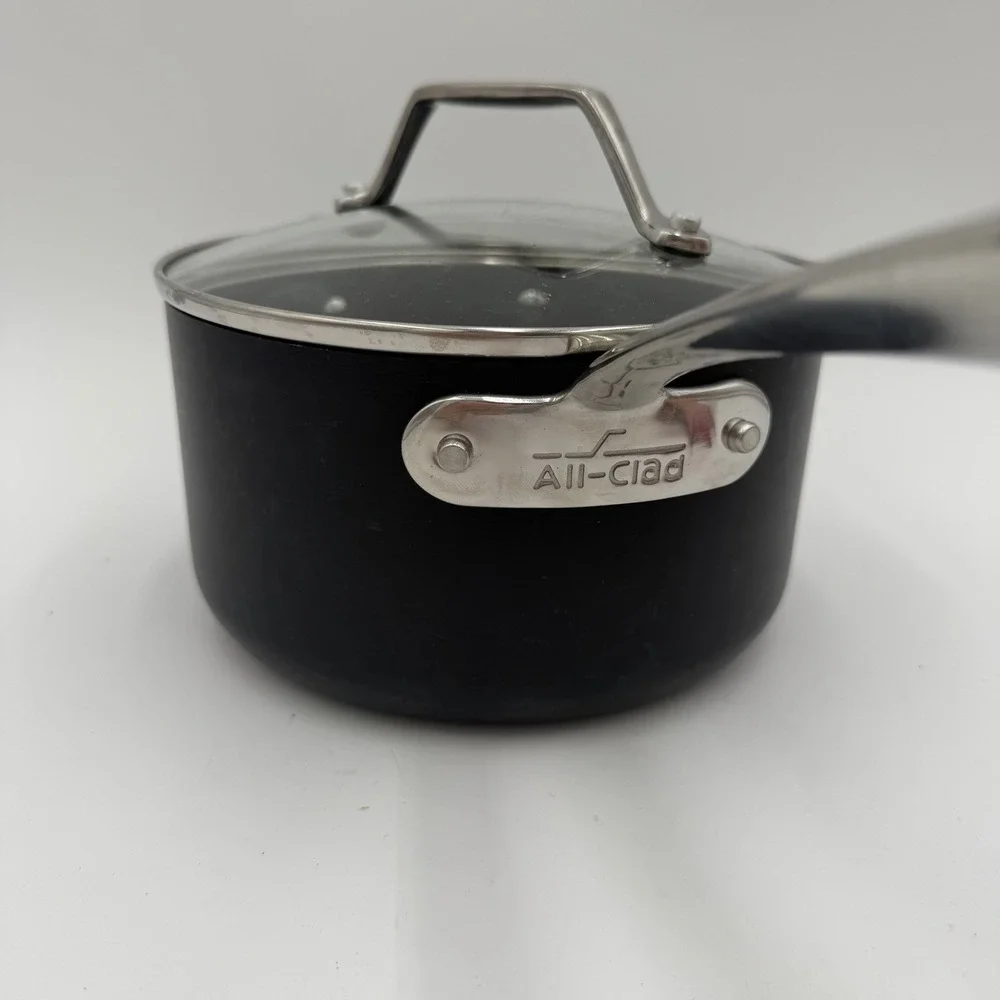 All-Clad Essentials 2.5-qt Nonstick Sauce Pans with Glass Lid *See Photos
